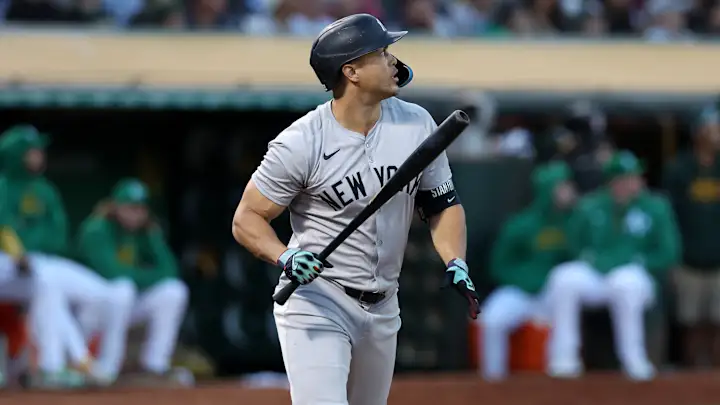 Yankees saben que tendrán que lidiar con la lentitud de Giancarlo Stanton hasta el final de su contrato